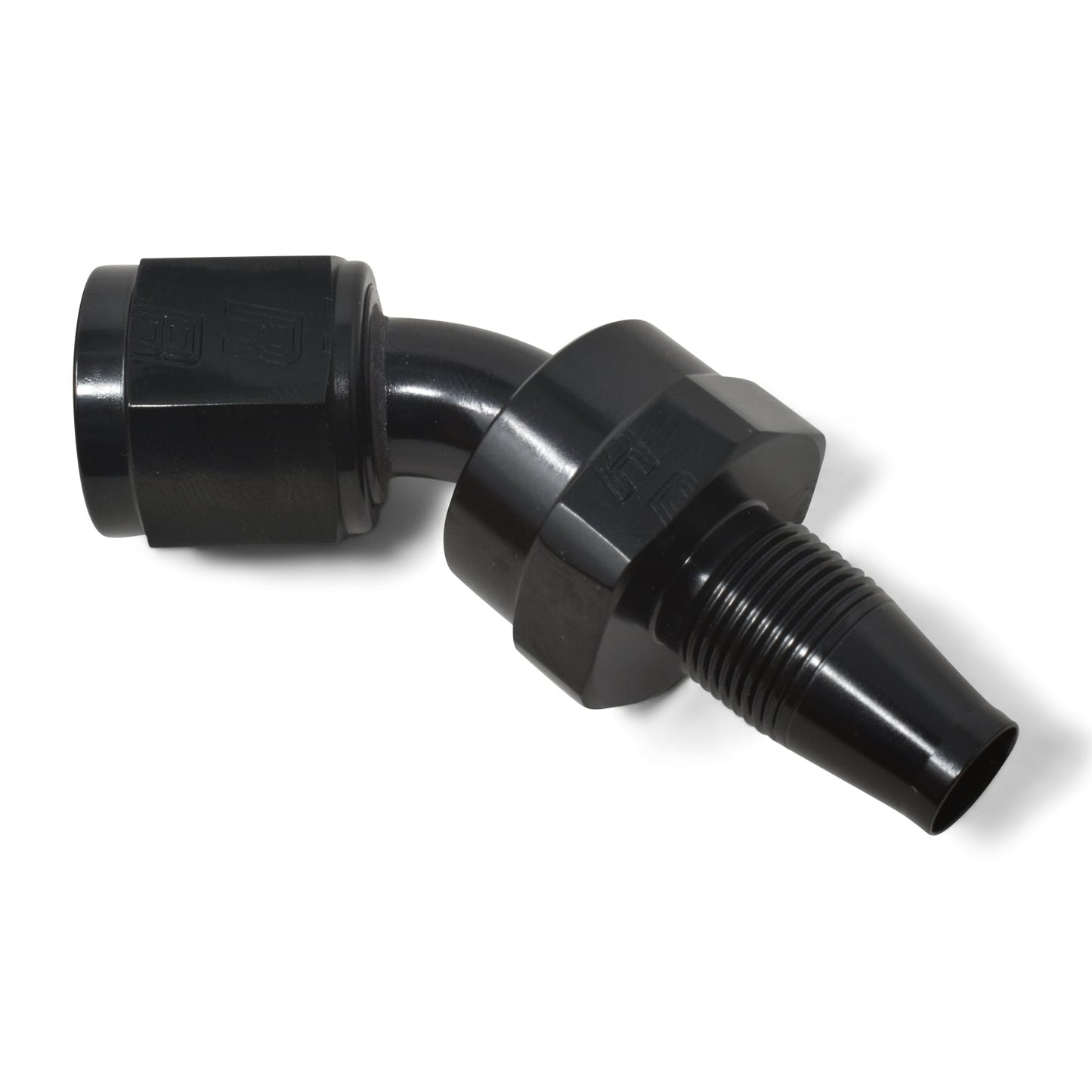 10AN 2-Piece 45 Degree Swivel Hose End Without Socket With Black Finish RUSSELL Autoparts