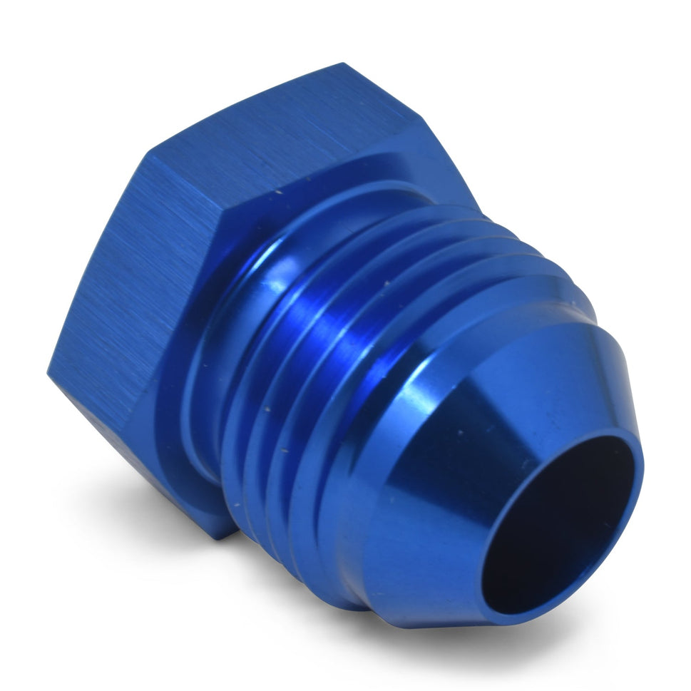 10AN Flare Plug Adapter Fitting With Blue Finish