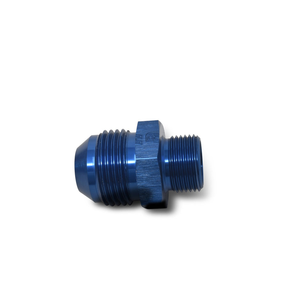 10AN Flare To 18mm X 1.5 Metric Adapter Fitting With Blue Finish