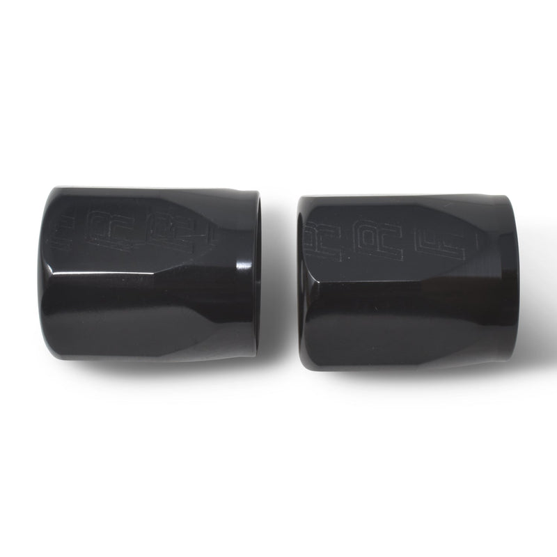 10AN Hose End Socket With Black Anodized Finish - Pair RUSSELL Autoparts