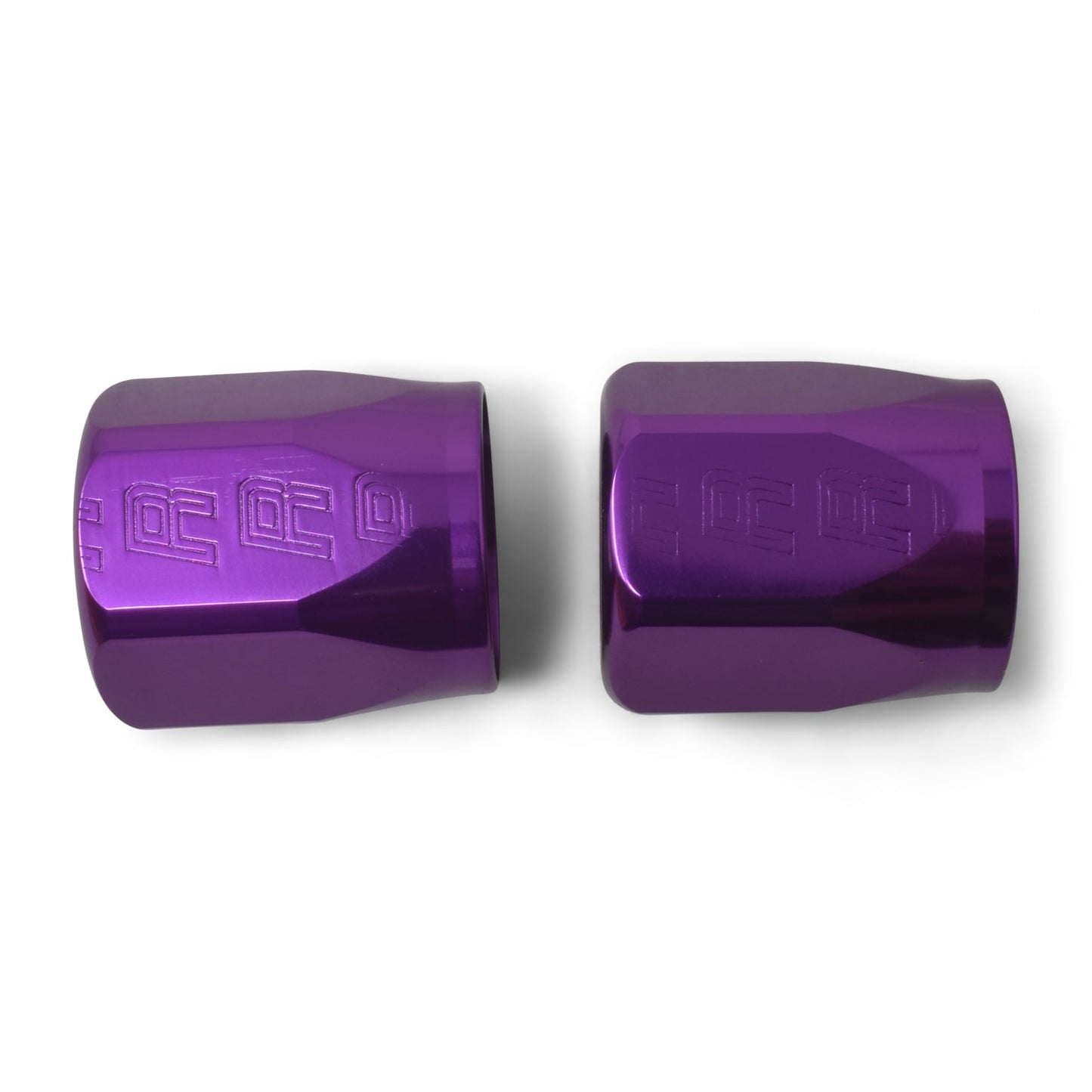 10AN Hose End Socket With Purple Anodized Finish - Pair RUSSELL Autoparts