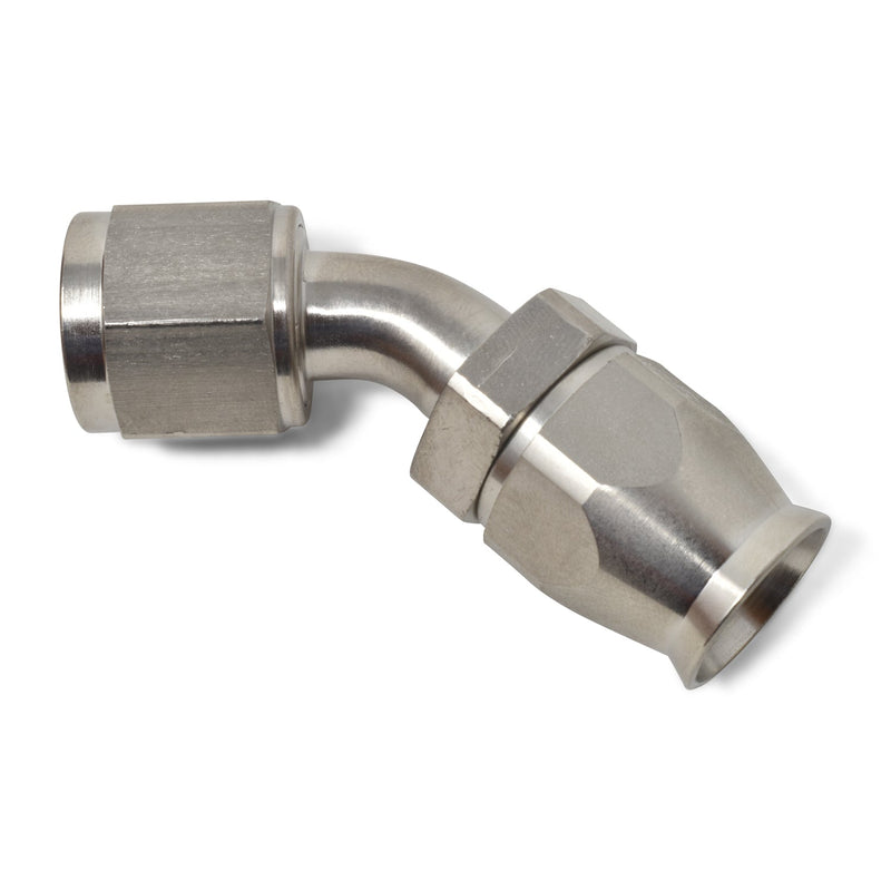 10AN PowerFlex 45 Degree Hose End With Endura Finish RUSSELL Autoparts