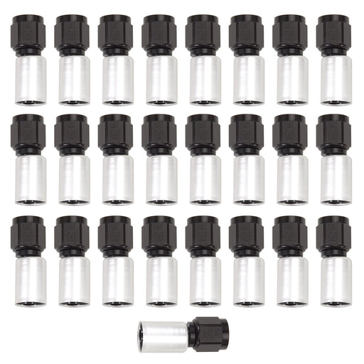 10AN ProClassic Crimp Straight Hose End - 25 Pack RUSSELL Autoparts