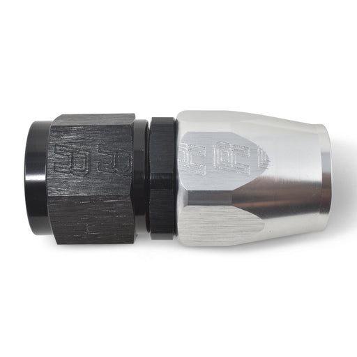 10AN ProClassic Straight Hose End With Black/Silver Finish RUSSELL Autoparts