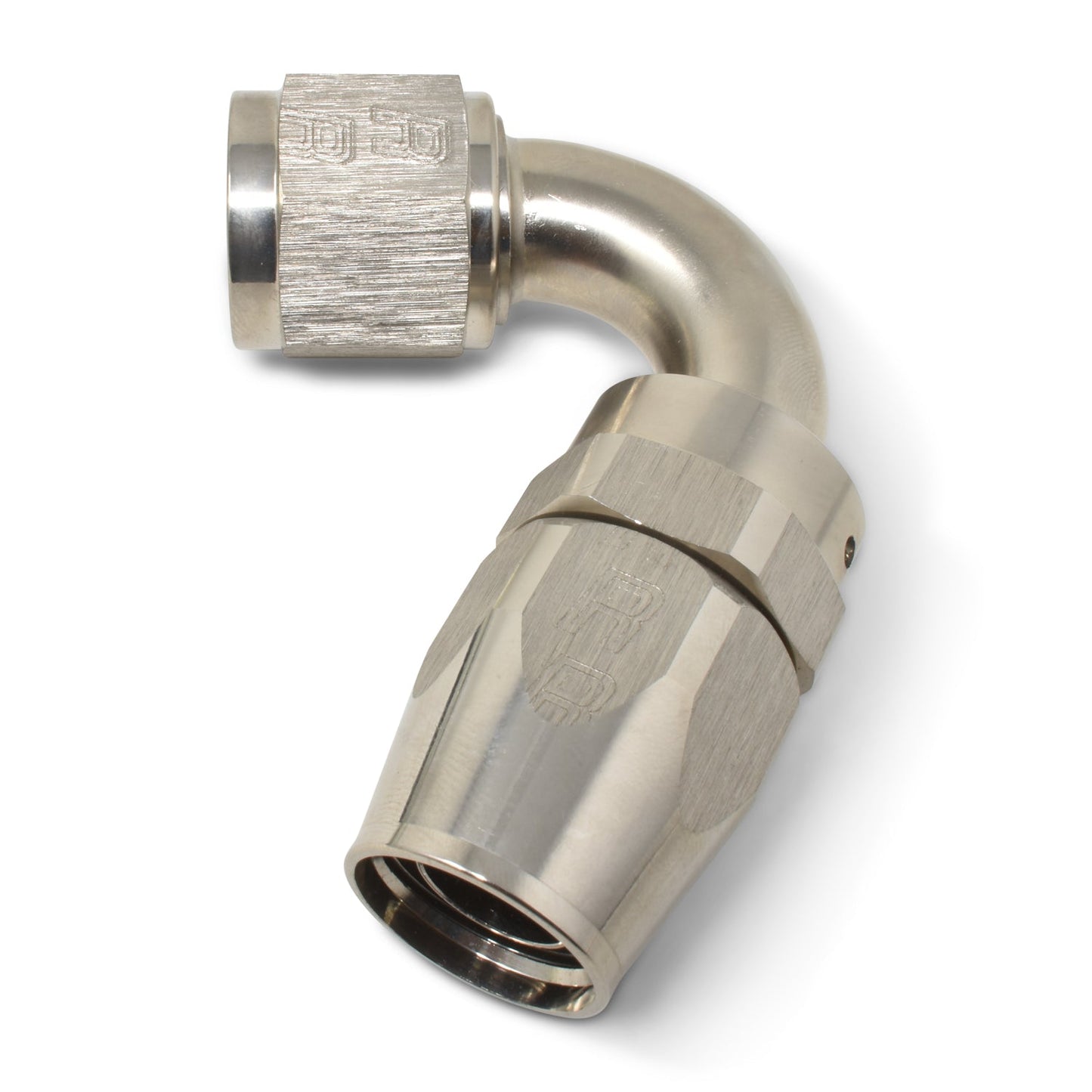 10AN ProClassic Swivel 120 Degree Tight Radius Hose End, Endura Finish RUSSELL Autoparts
