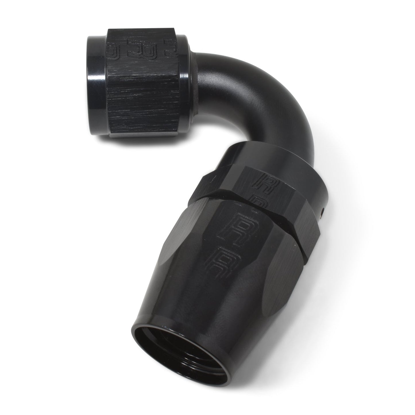 10AN ProClassic Swivel 120 Degree Tight Radius Hose End With Black Finish RUSSELL Autoparts