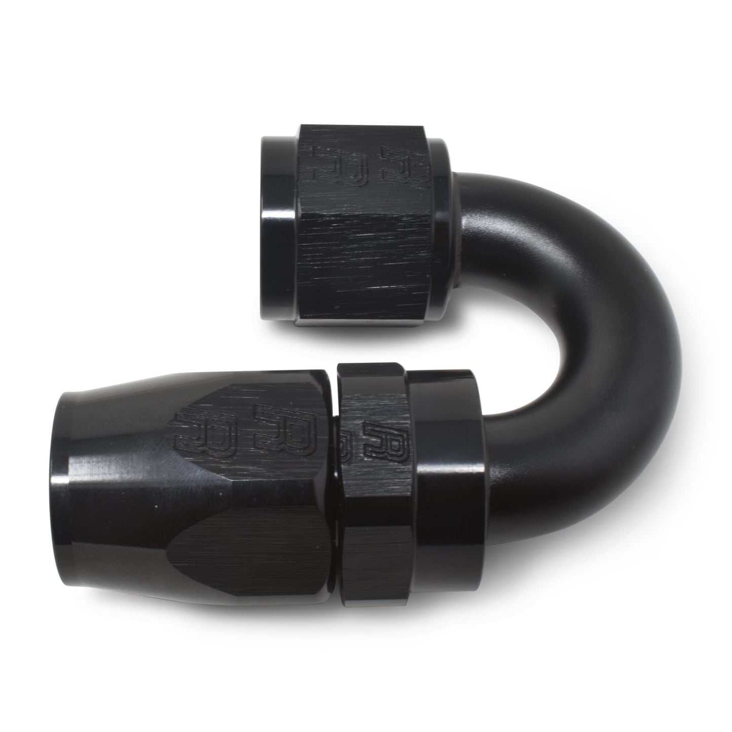 10AN ProClassic Swivel 180 Degree Tight Radius Hose End With Black Finish RUSSELL Autoparts