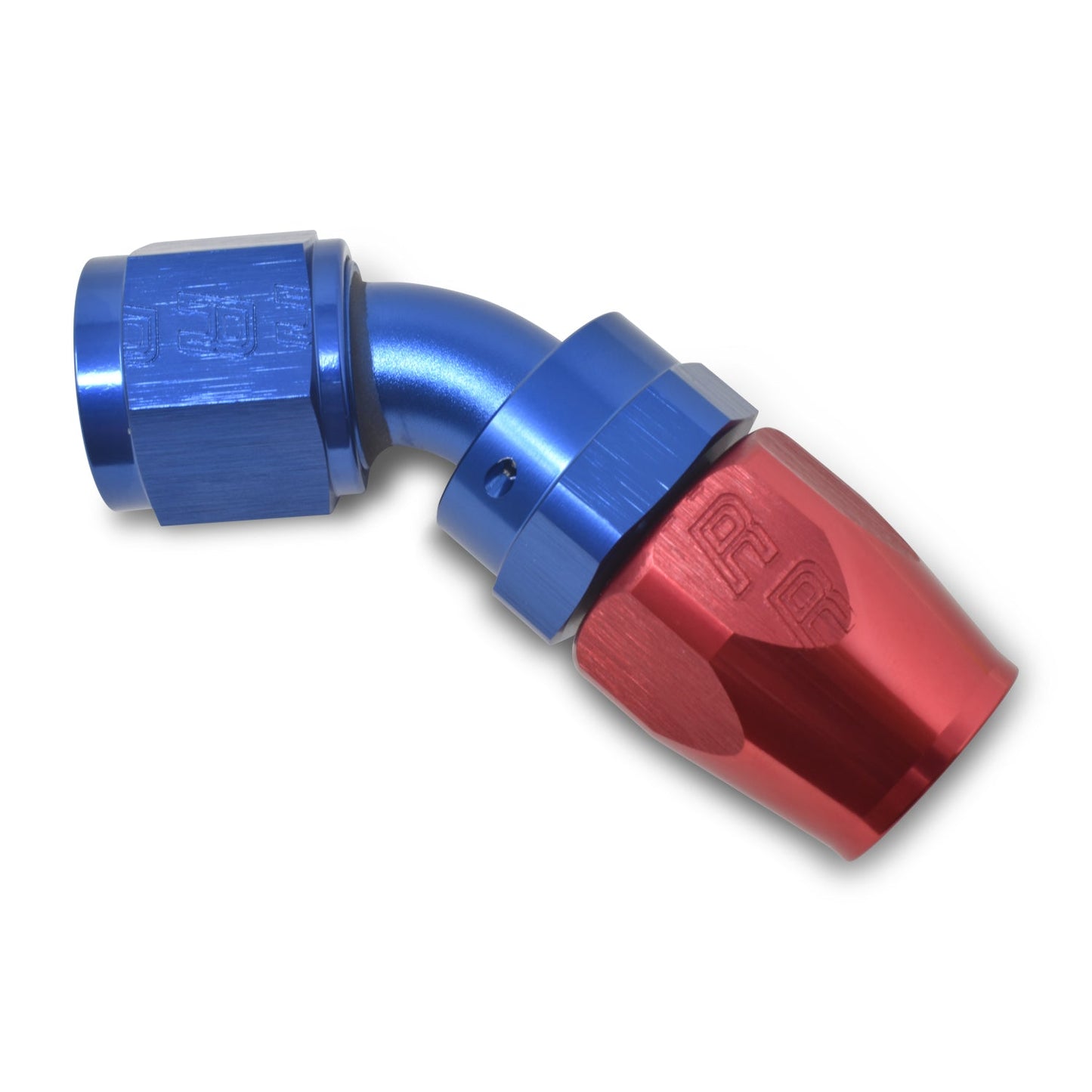 10AN ProClassic Swivel 45 Degree Hose End With Red/Blue Finish RUSSELL Autoparts