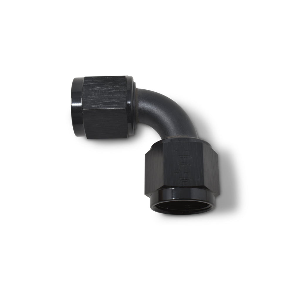 10AN ProClassic Swivel 90 Degree Hose End With Black Finish