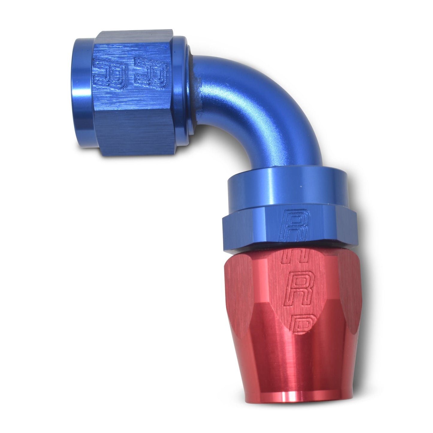 10AN ProClassic Swivel 90 Degree Hose End With Red/Blue Finish RUSSELL Autoparts