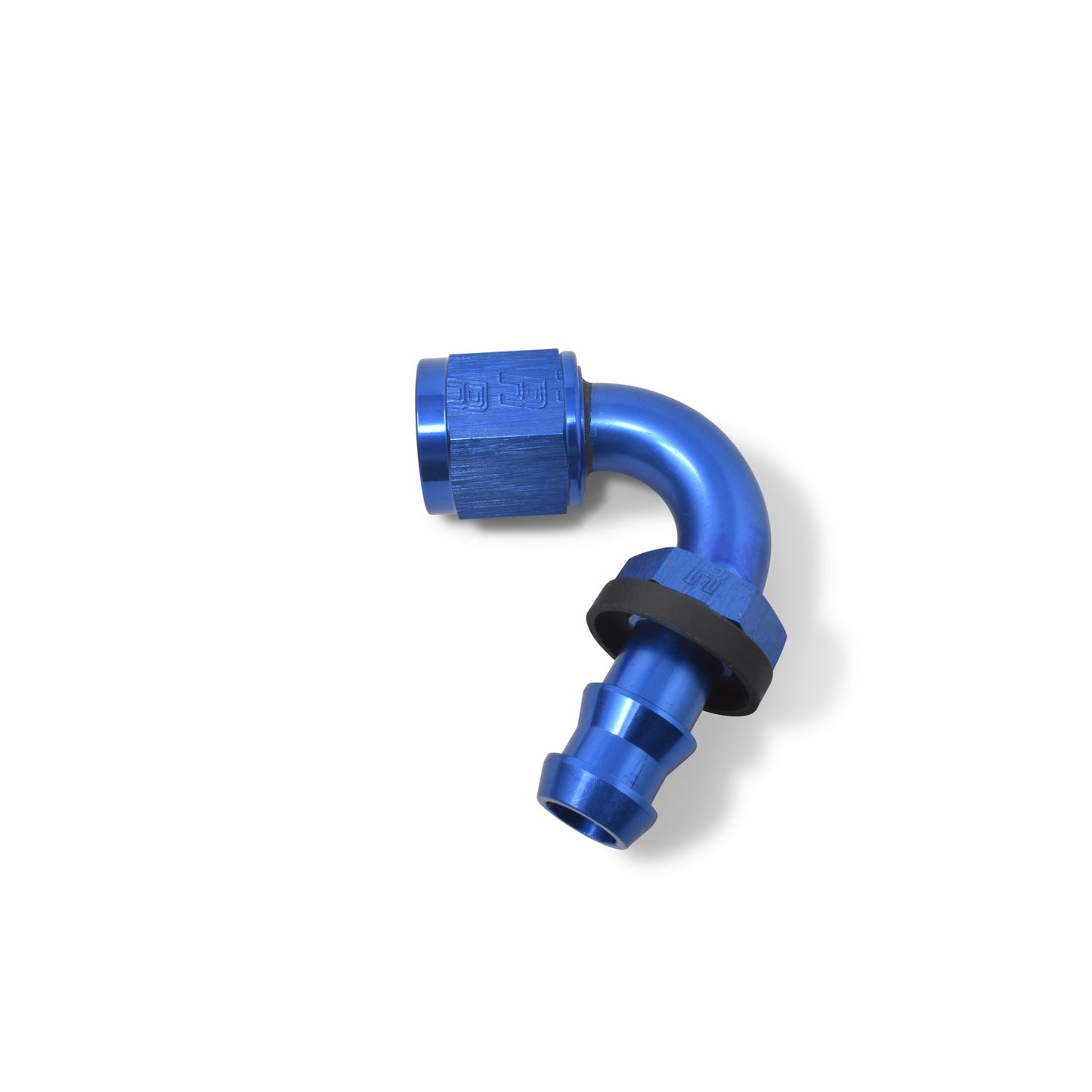 10AN Twist-Lok 120 Degree Tight 5/16" Radius Hose End With Blue Finish RUSSELL Autoparts