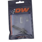 DeatschWerks 6AN Male Flare to 5/16in Male EFI Quick Connect Adapter - Anodized Matte Black DeatschWerks Fuel Components Misc