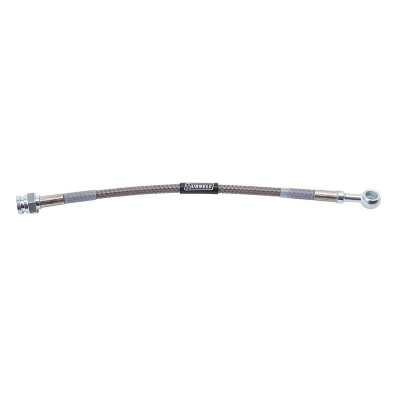 10mm Banjo 3/8" To 3/16" Hardline Universal Endura Brake Hose - 21" Length RUSSELL Autoparts