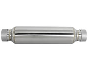 aFe MACH Force-Xp 304 Stainless Steel Resonator 2.5in Inlet/Outlet x 4in Dia x 15in Body x 19in L aFe X Pipes