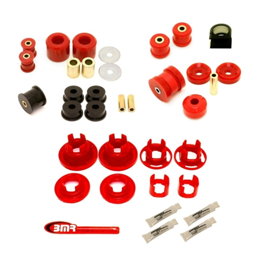 BMR 10-11 5th Gen Camaro Street Version Total Suspension Bushing Kit (BK041/BK021/BK022) - Black/Red BK023