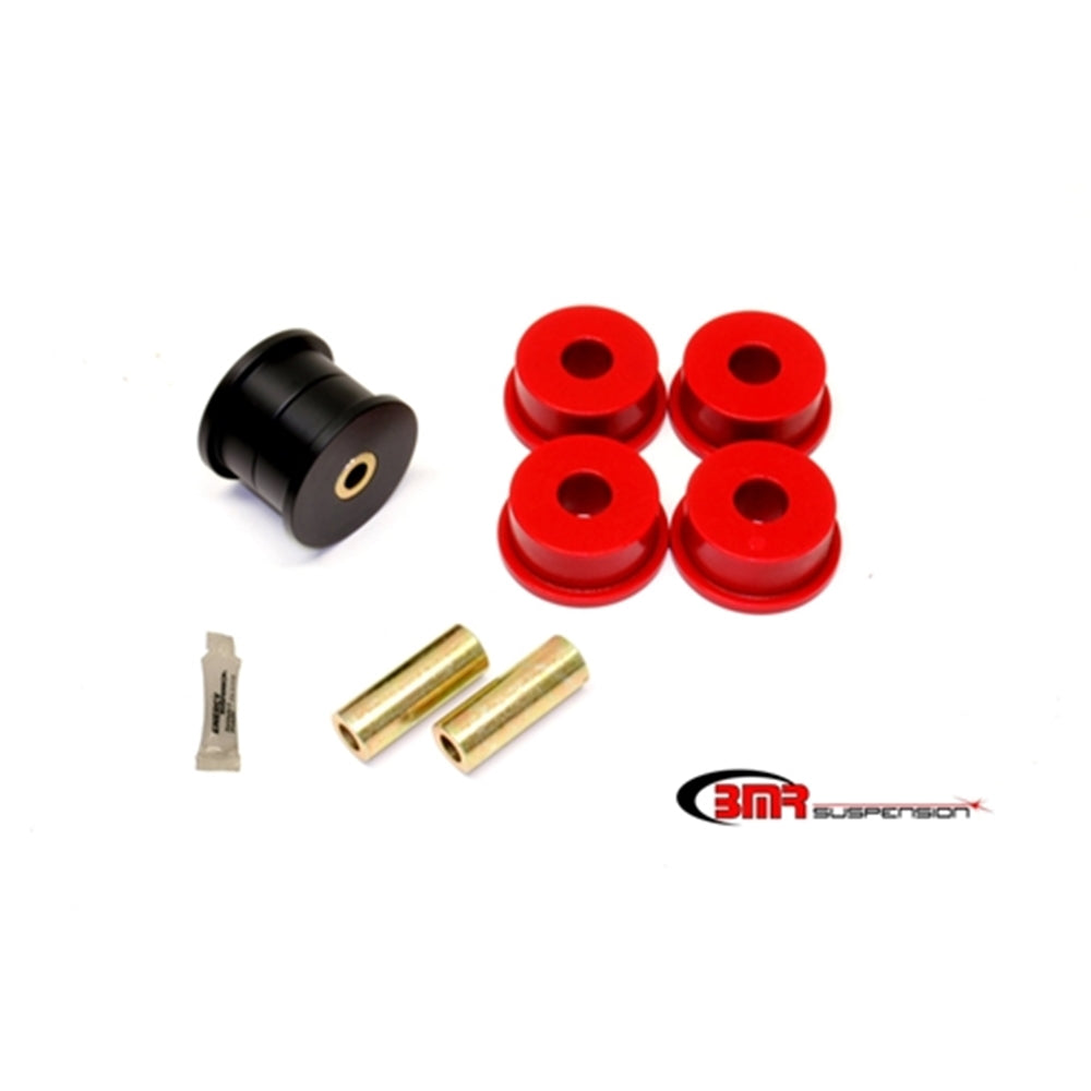 BMR 12-15 5th Gen Camaro Differential Mount Bushing Kit (Poly/Delrin Combo) - Black/Red BK046