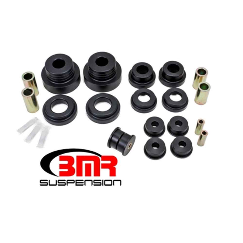 BMR 10-15 5th Gen Camaro Race Version Rear Cradle Bushing Kit (BK026 BK027) - Black BK028 BMR SUSPENSION