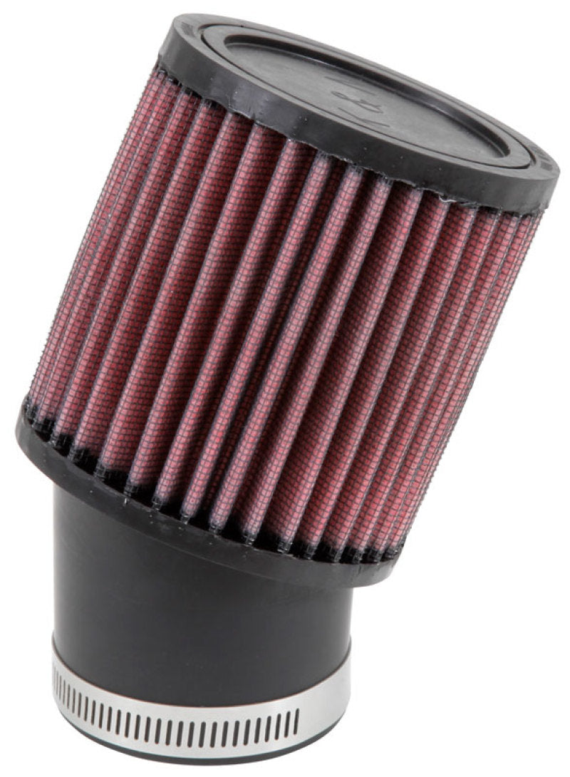 K&N Filter Universal Rubber Round Straight Filter 20 Deg Angled 2-7/16in Flange 3-3/4in OD 4in H K&N Engineering Air Filters - Universal Fit