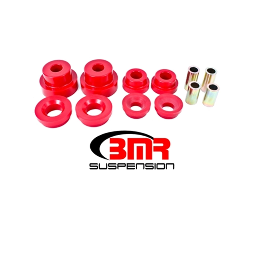 BMR 10-15 5th Gen Camaro Rear Cradle Pro Version Full Bushing Kit (Polyurethane) - Red BK024