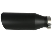 aFe MACHForce XP Exhausts Tips SS-304 EXH Tip 4In x 7Out x 18L Bolt-On (blk) aFe Catback