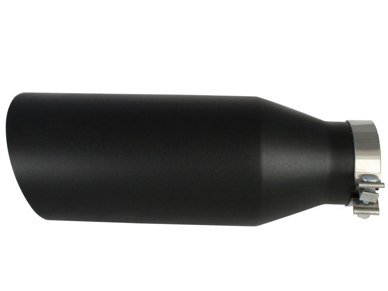 aFe MACHForce XP Exhausts Tips SS-304 EXH Tip 4In x 7Out x 18L Bolt-On (blk) aFe Catback
