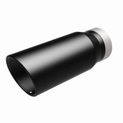 MagnaFlow Tip Stainless Black Coated Single Wall Round Single Outlet 5in Dia 4in Inlet 13in L Magnaflow Catalytic Converter Universal