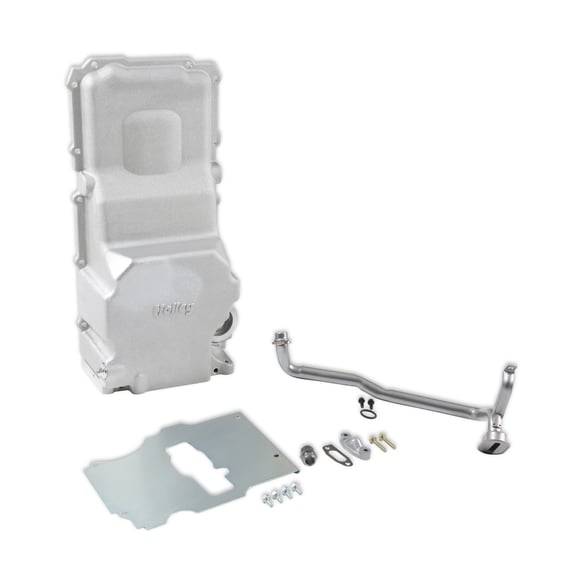 Holley GM LS Swap Oil Pan - Most Front Clearance - No Drain-Back Holes 302-5 HOLLEY Autoparts