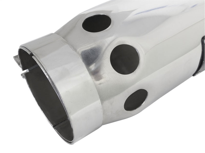 aFe Power Intercooled Tip Stainless Steel - Polished 4in In x 5in Out x 12in L Bolt-On aFe Catback