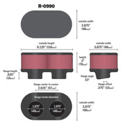 K&N Universal Rubber Filter K&N Engineering Air Filters - Universal Fit
