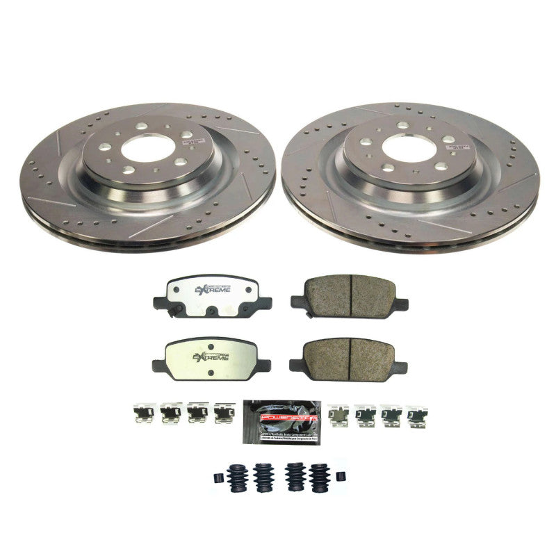 Power Stop 17-21 Tesla 3 Rear Z26 Street Brake Kit PowerStop Brake Kits - Performance D&S