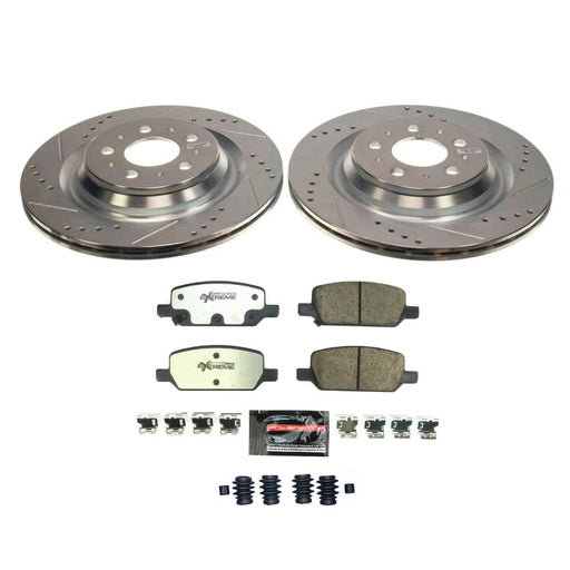 Power Stop 17-21 Tesla 3 Rear Z26 Street Brake Kit PowerStop Brake Kits - Performance D&S