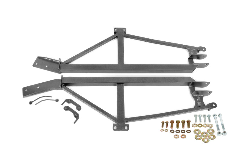 BMR 93-02 F-Body Non-Convertible Bolt-On 4-Point Subframe Connectors - Black Hammertone BMR Suspension Chassis Bracing