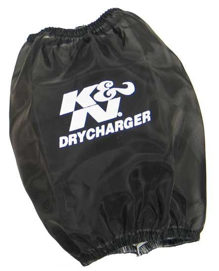 K&N Black Drycharger Round Tapered Air Filter Wrap 5.5in Base ID x 4.5in Top ID x 6.5in H K&N Engineering Pre-Filters