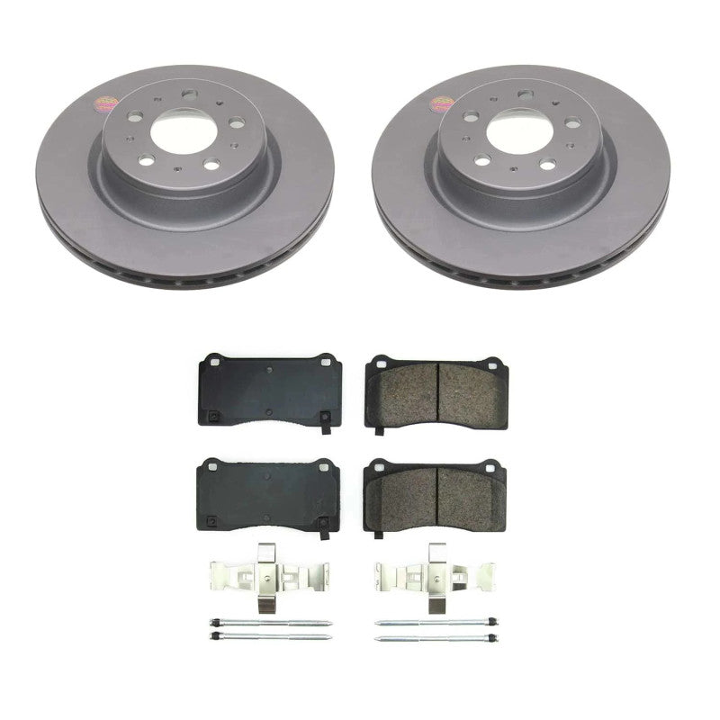 Power Stop 17-21 Tesla 3 Front Z17 Coated Brake Kit PowerStop Brake Kits - Performance Blank