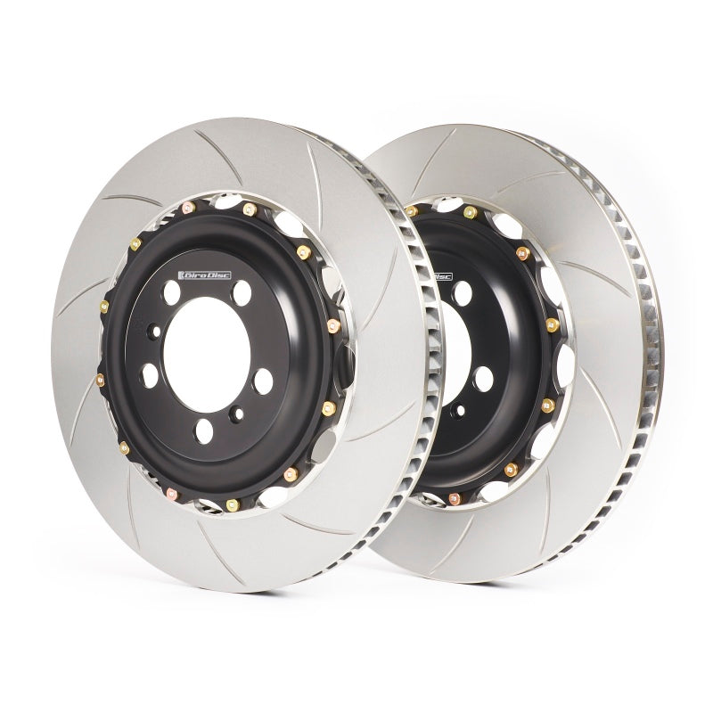GiroDisc 02-04 Lamborghini Murcielago (w/4-Pot Front Caliper) Slotted Front Rotors GiroDisc Brake Rotors - Slotted