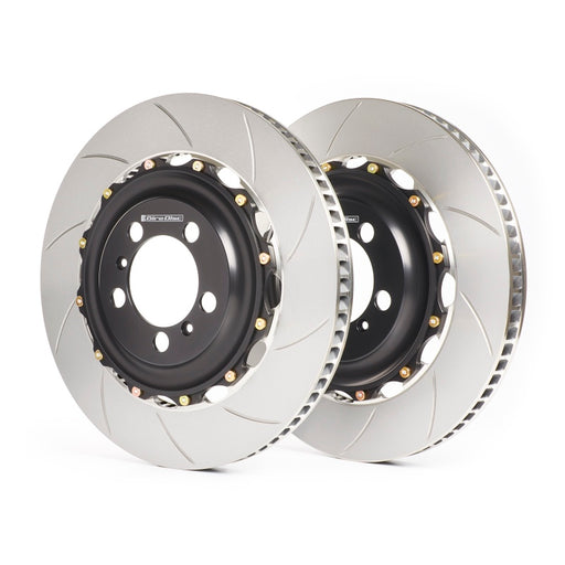GiroDisc 2017+ Audi RS4/RS5 (B9) Zinc Plated Slotted Rear Rotors GiroDisc Brake Rotors - Slotted