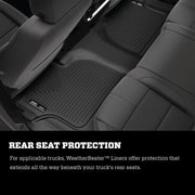 Husky Liners 16-17 Chevy Camaro WeatherBeater Front and Second Row Black Floor Liners Husky Liners Floor Mats - Rubber
