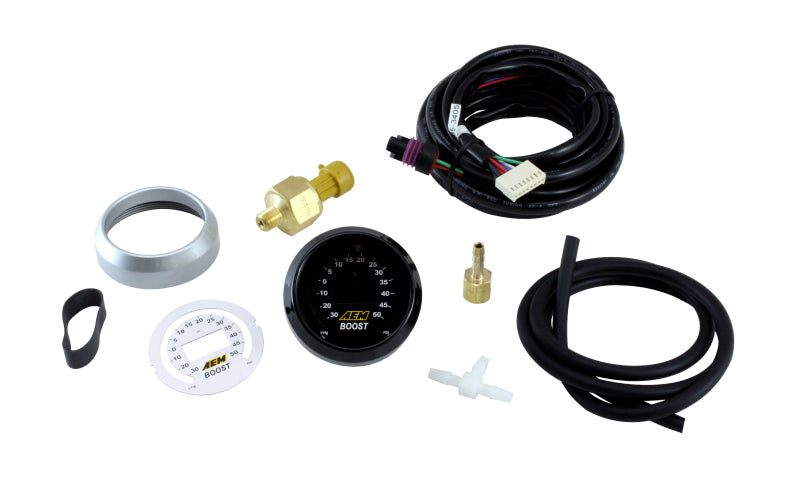 AEM 52mm Boost Digital Gauge -30-50psi AEM Gauges