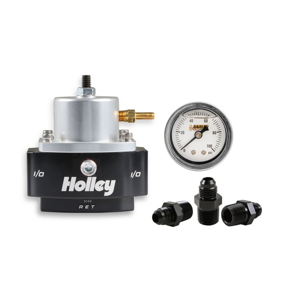 Adjustable Billet By-Pass Regulator-6AN Kit VK060181 HOLLEY Autoparts