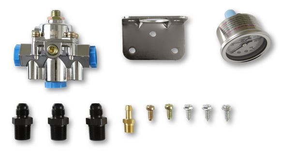 Die Cast EFI By Pass Style Fuel Pressure Regulator Kit VK060182 HOLLEY Autoparts