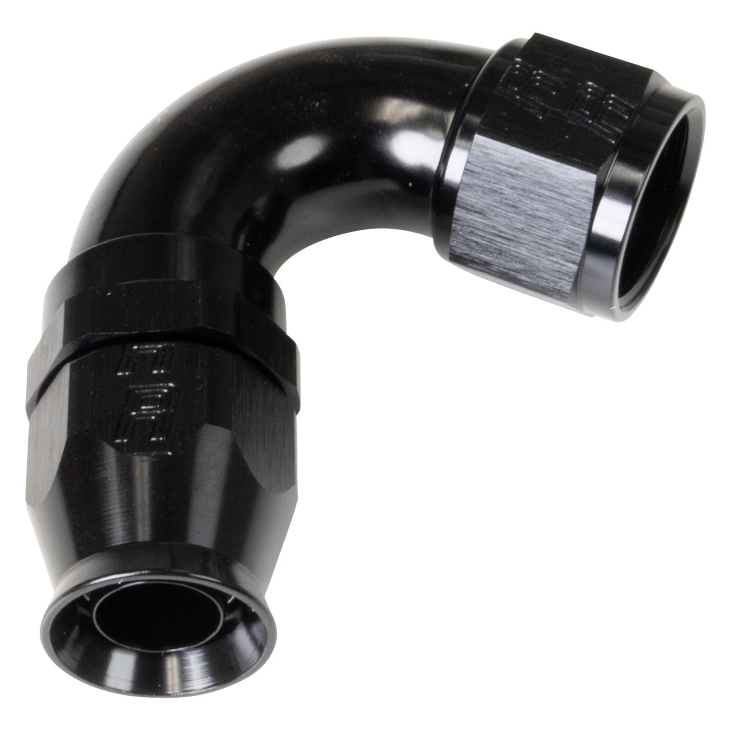 12 AN Pro PTFE 120 Degree Swivel Hose End With Black Finish RUSSELL Autoparts