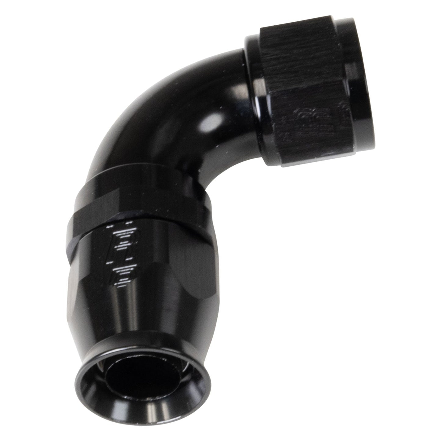 12 AN Pro PTFE 90 Degree Swivel Hose End With Black Finish RUSSELL Autoparts