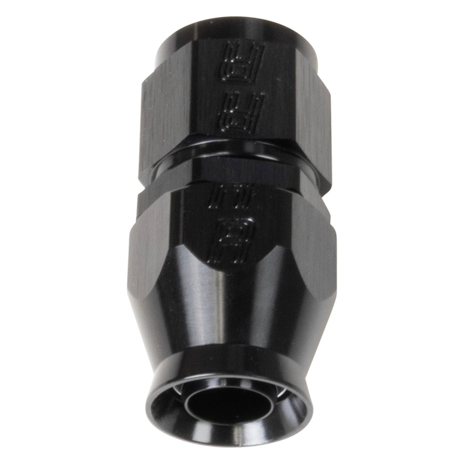 12 AN Pro PTFE Straight Swivel Hose End With Black Finish