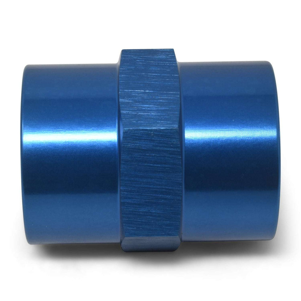 1/2" Female Pipe Coupler Adapter Fitting With Blue Finish
