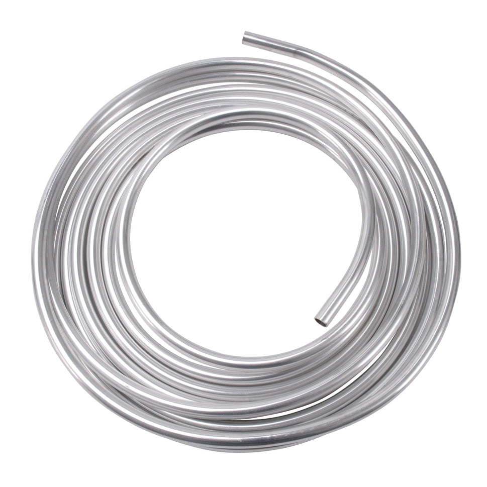 1/2" Tube Size Aluminum Fuel Lines With Natural Finish