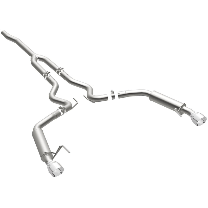 MagnaFlow Cat-Back 15-16 Ford Mustang 2.3L L4 Competition SS 3in Dual Split Rear 4.5in Black Tips Magnaflow Catback