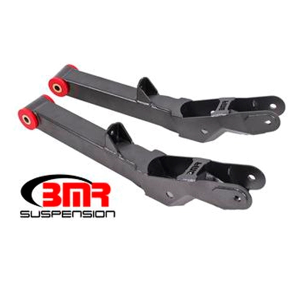 BMR 10-15 5th Gen Camaro Rear Lower Control Arms Non-Adj. (Polyurethane) - Black Hammertone TCA028H