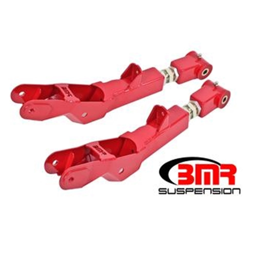 BMR 10-15 5th Gen Camaro Lower Control Arms Rear On-Car Adj. (Polyurethane) - Red TCA029R