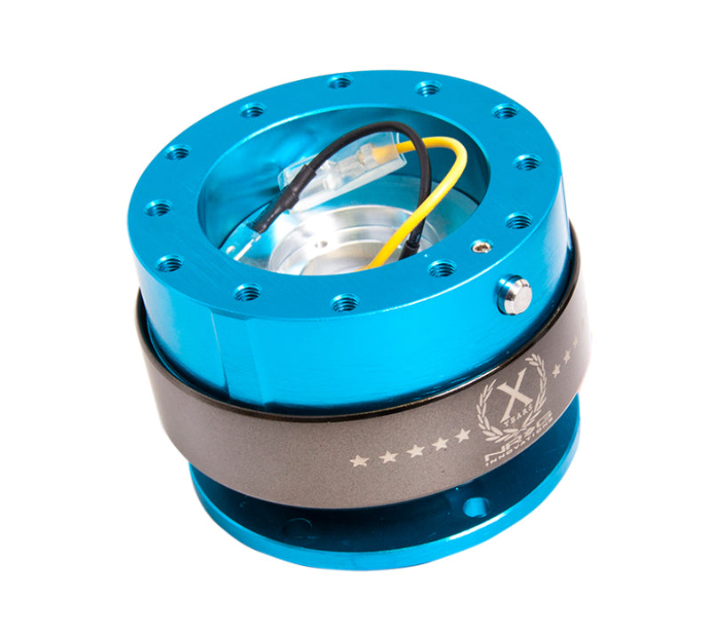 NRG Quick Release Gen 2.0 - New Blue Body / Titanium Chrome Ring NRG Quick Release Adapters