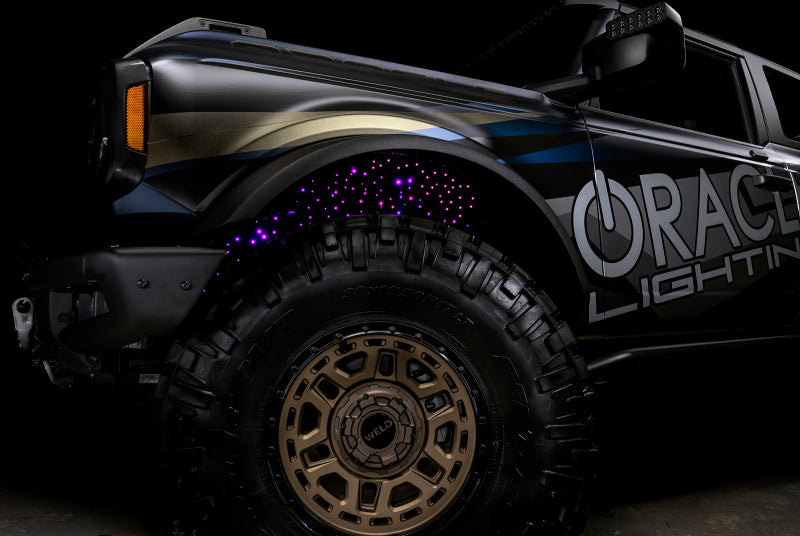 Oracle Lighting Fiber Optic Wheel Liner ColorSHIFT RGBW Kit-40W LED/600 Fibers ORACLE Lighting Light Accessories and Wiring